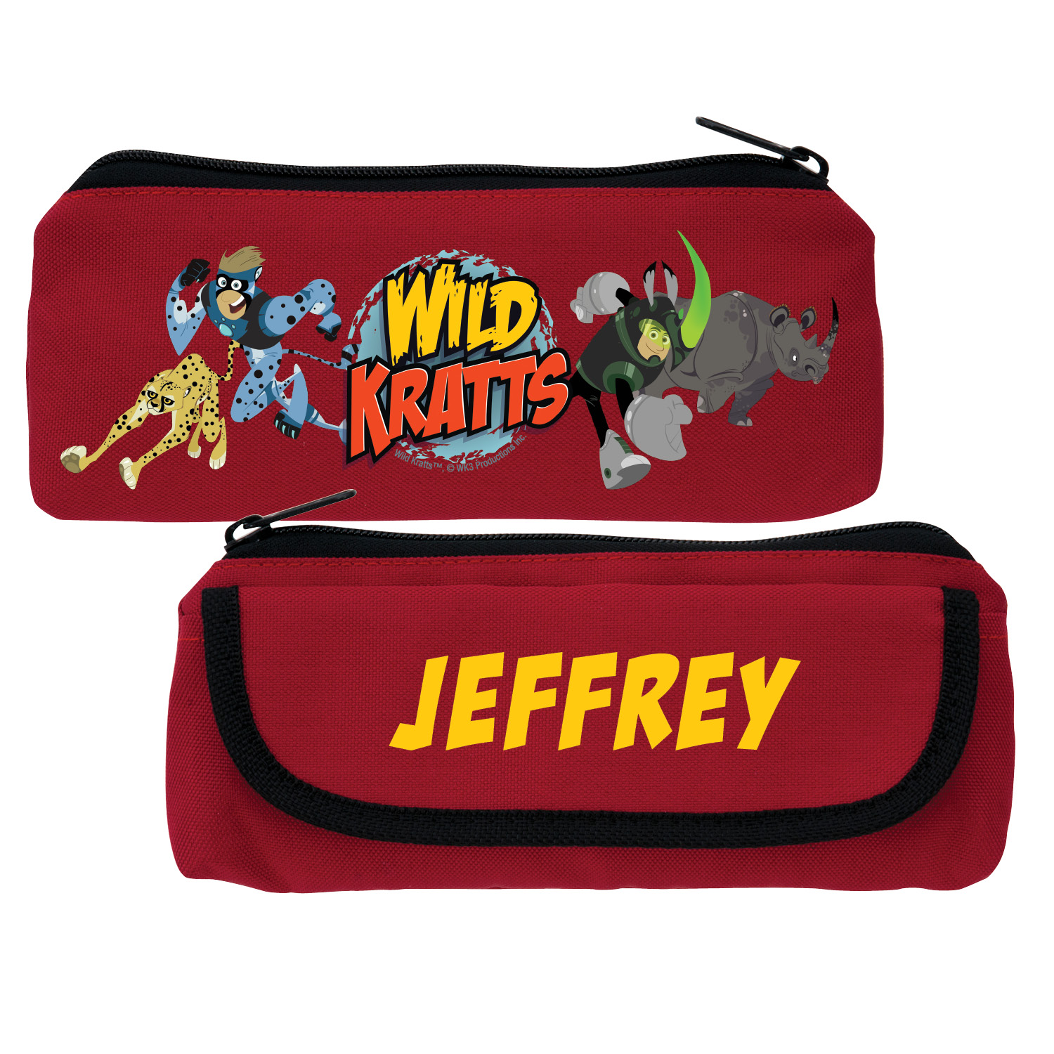 Wild Kratts Creature Adventure Red Pencil Case