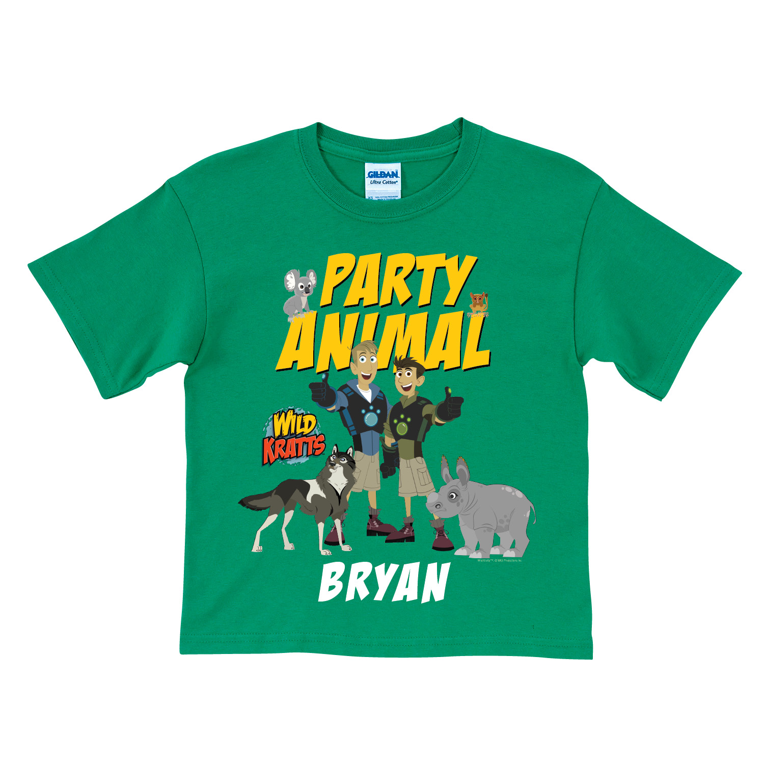 Wild Kratts Party Animal Green T-Shirt