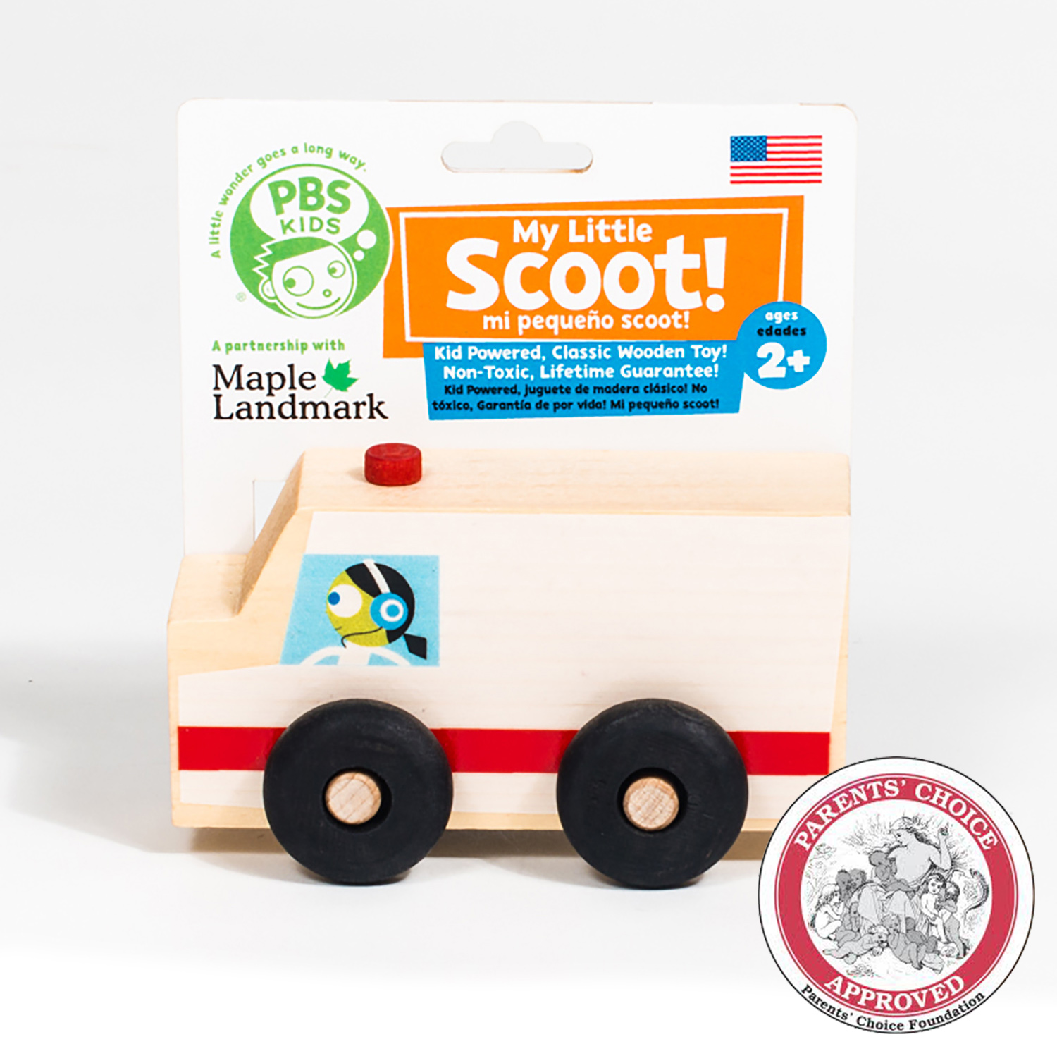 PBS KIDS My Little Scoot Wooden Ambulance