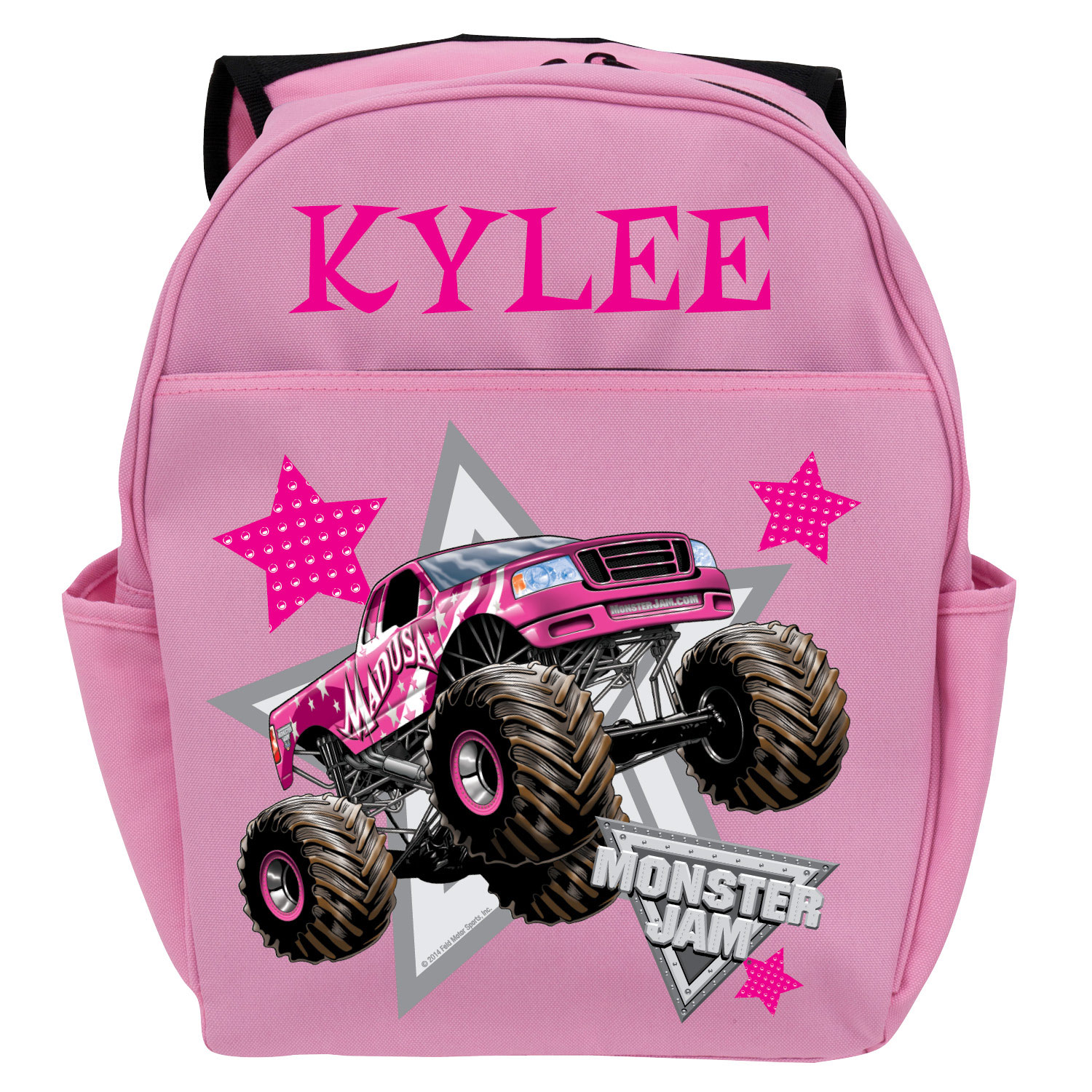 Monster Jam Madusa Pink Youth Backpack