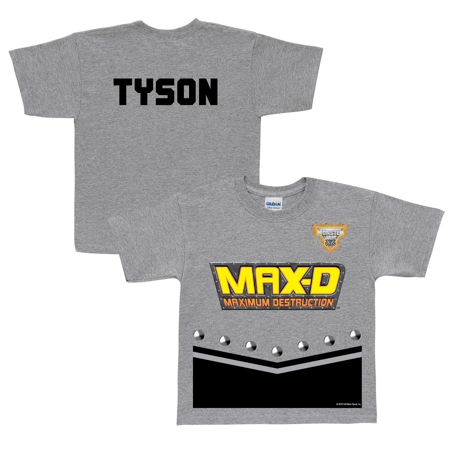 Monster Jam Max-D Uniform Gray T-shirt