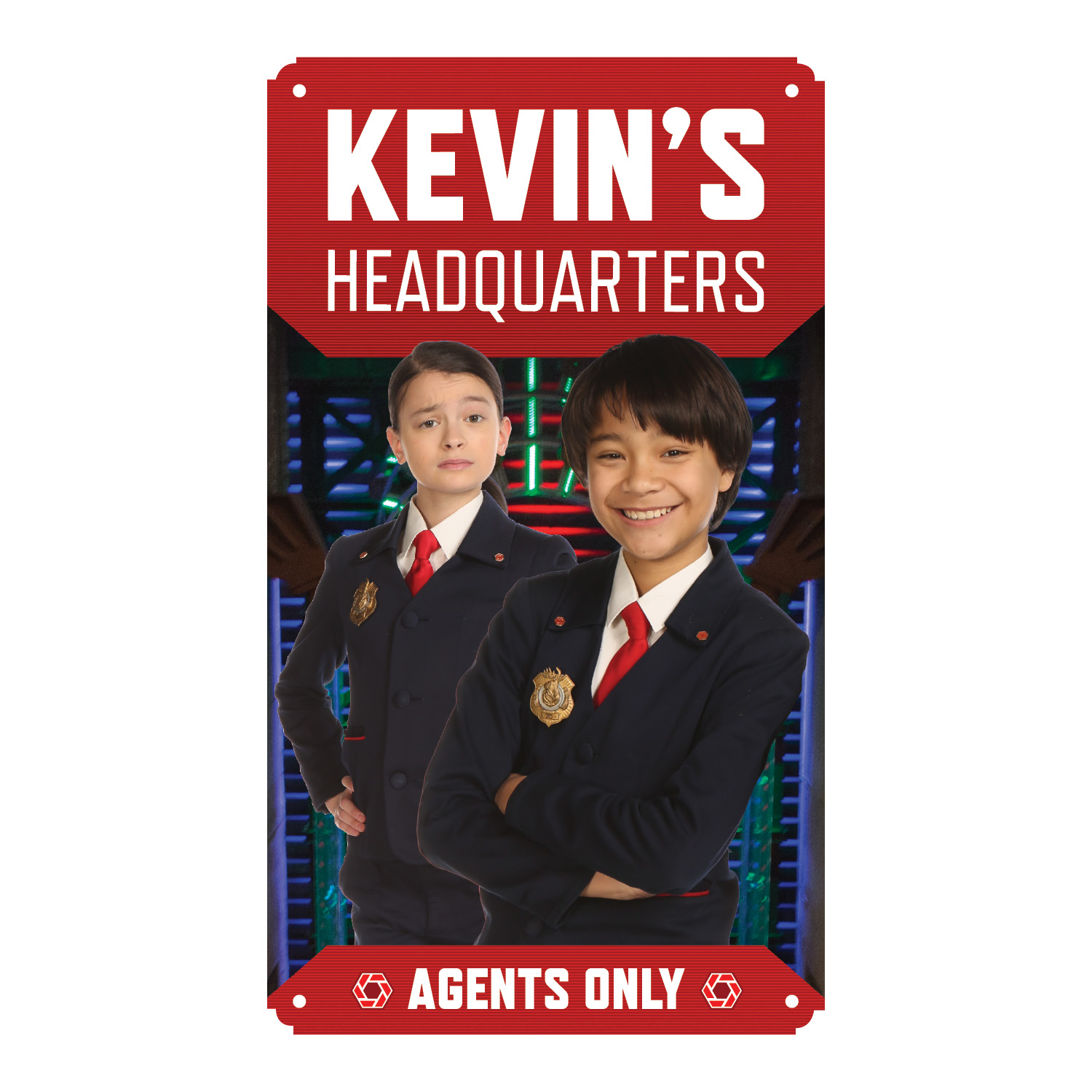 Odd Squad Headquarters Olive and Otto Metal Sign