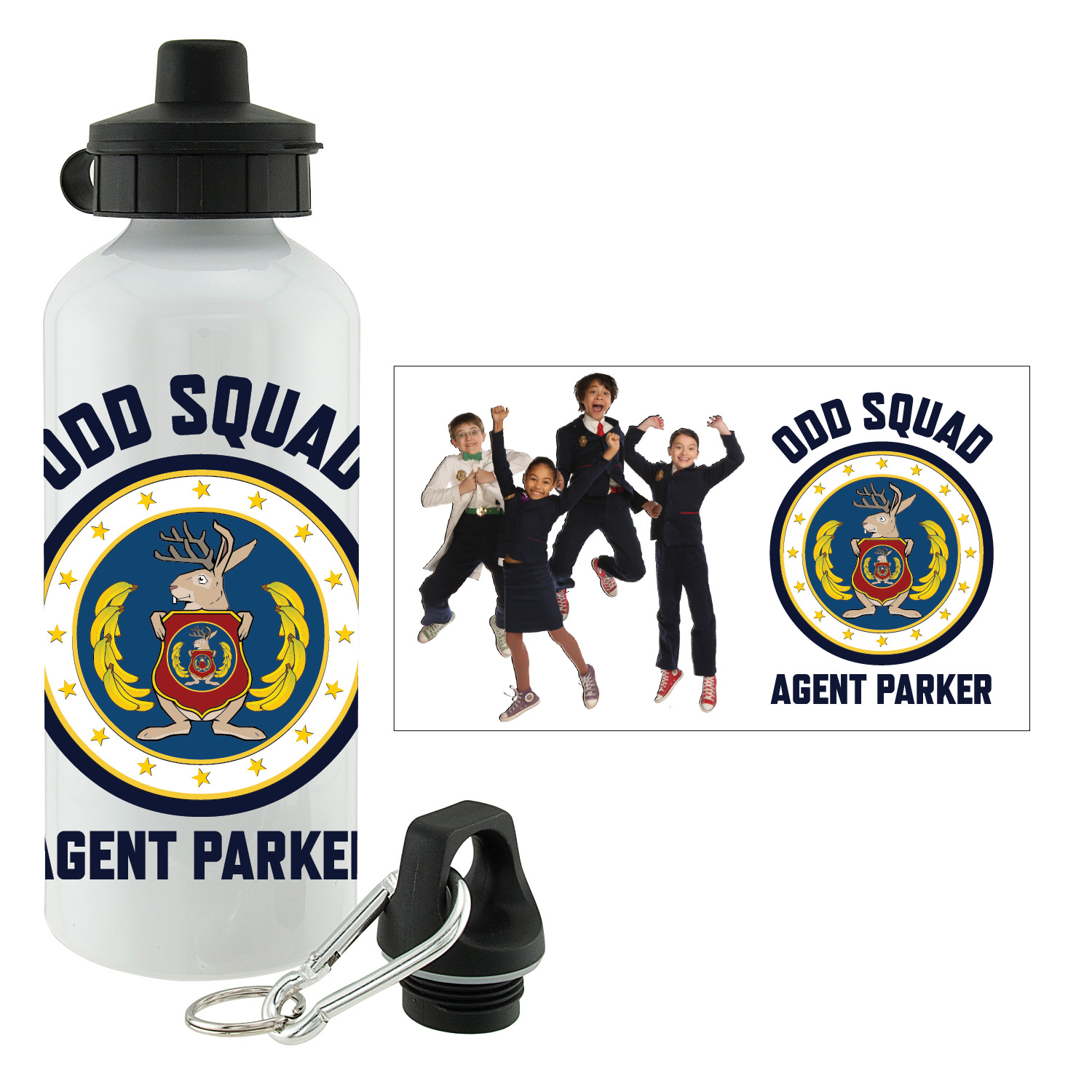 Odd Squad Agent Group Water Bottle