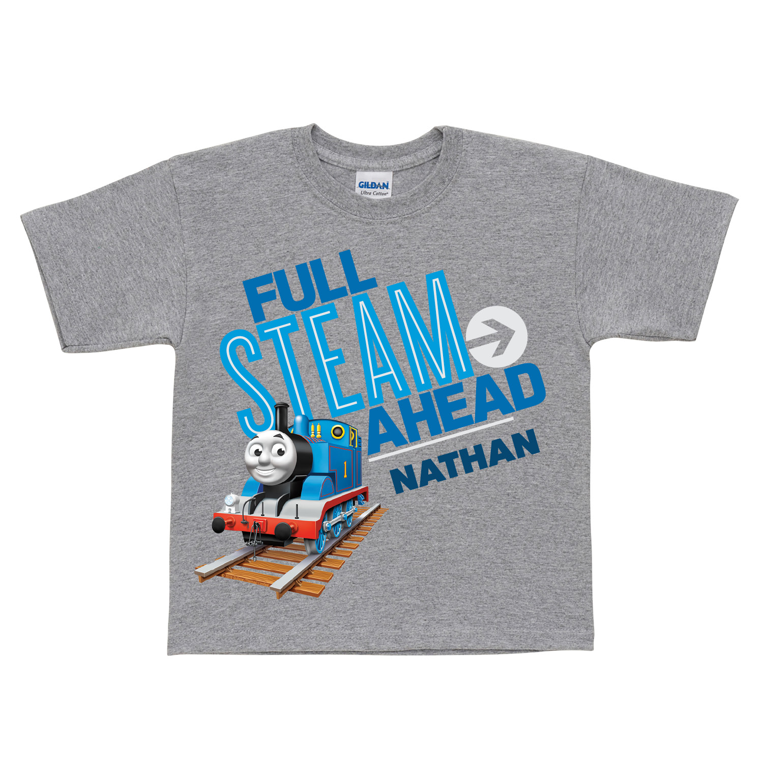 Thomas & Friends Full Steam Ahead Gray T-Shirt