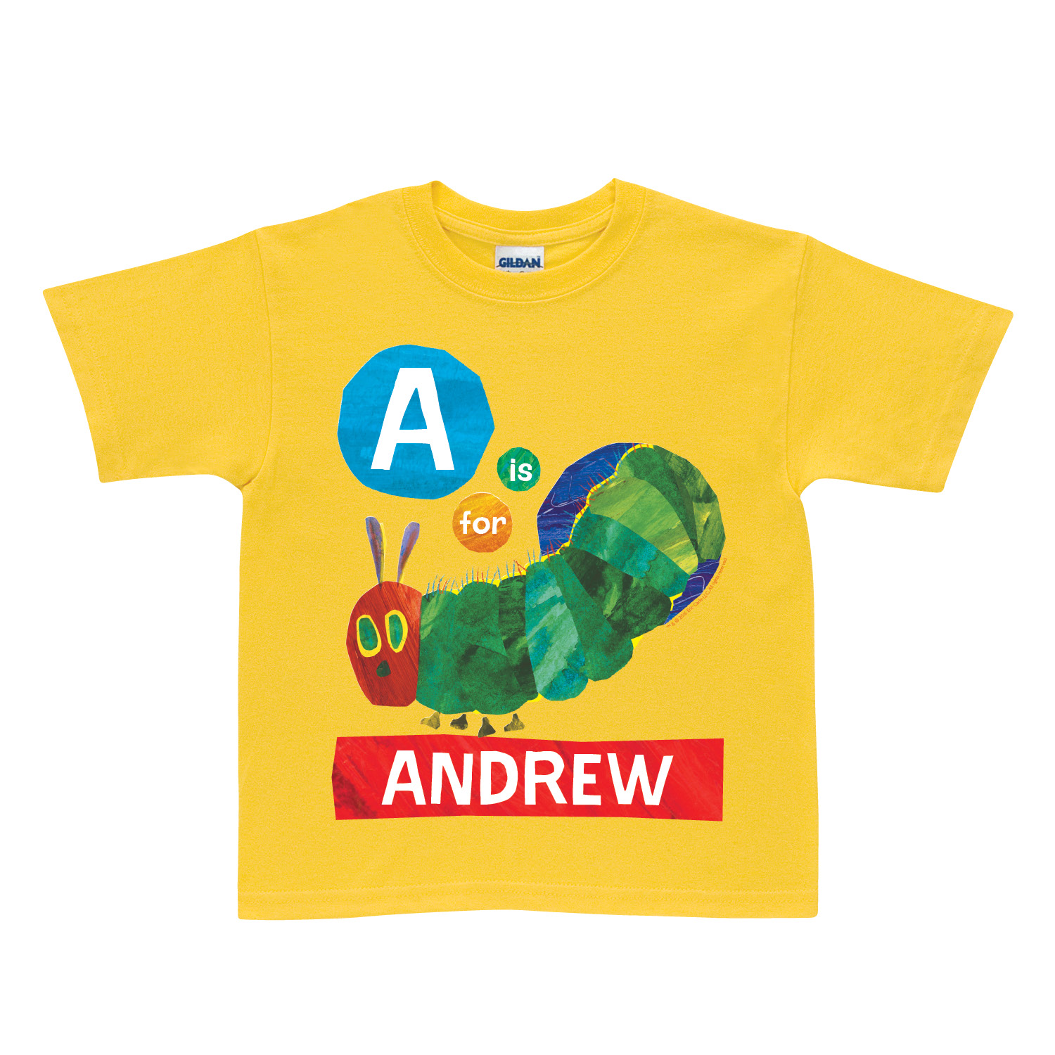 Very Hungry Caterpillar Alphabet Yellow T-Shirt