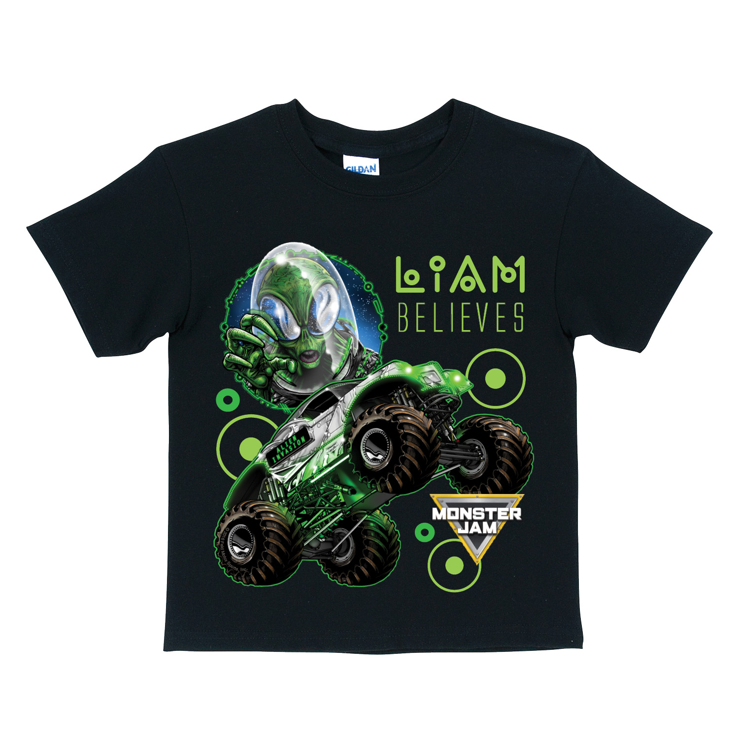 Monster Jam Alien Invasion Black T-Shirt