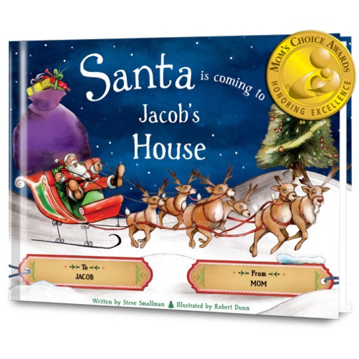 Santa is Coming to My House  Personalized Paperback Book