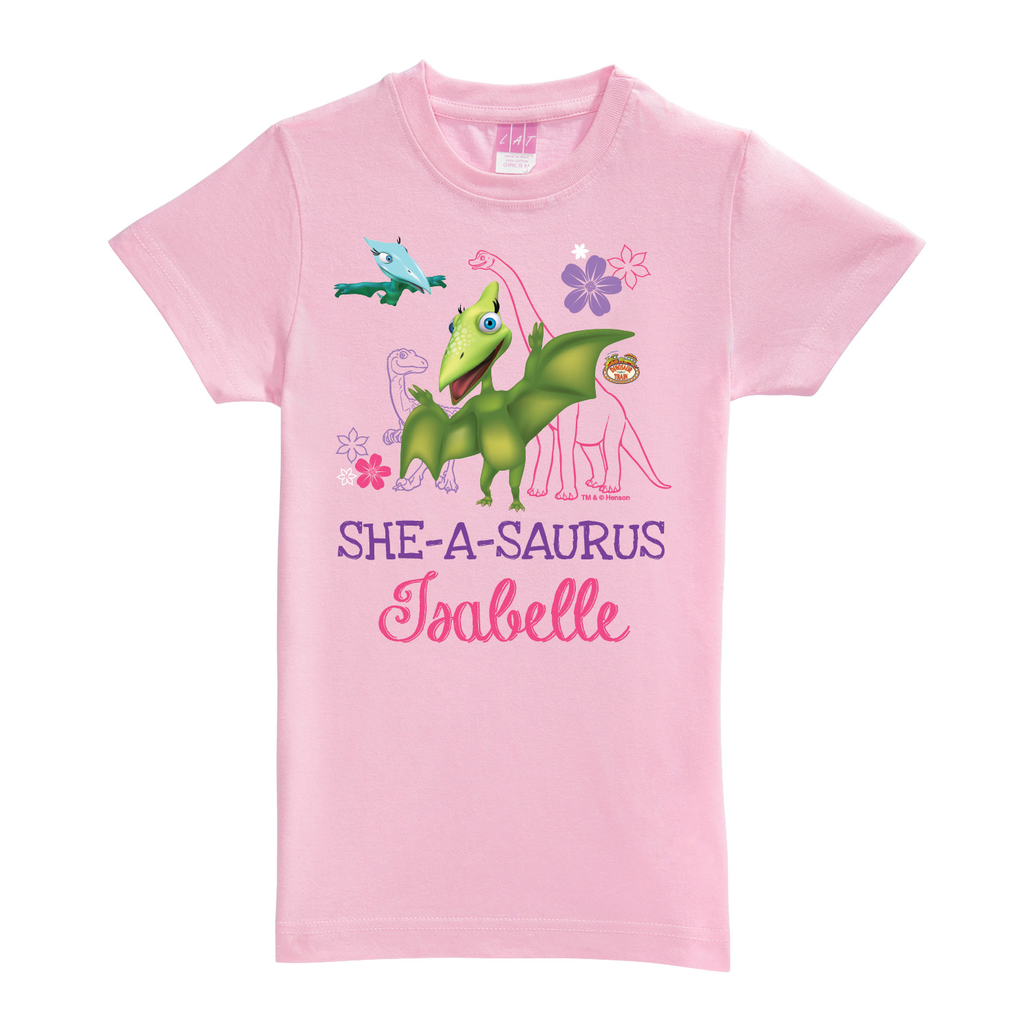 Dinosaur Train She-a-saurus Pink Fitted Tee