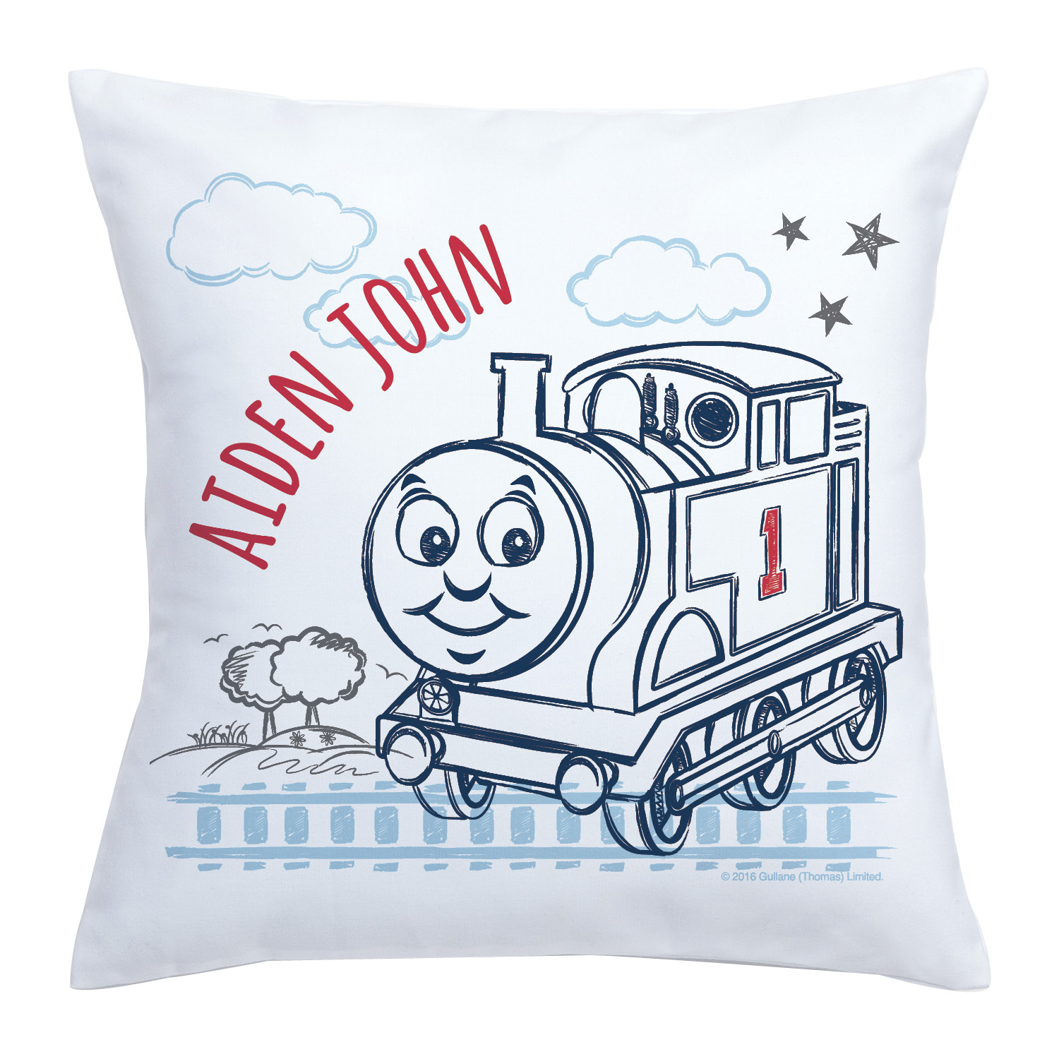 Thomas & Friends On The Tracks Throw Pillow