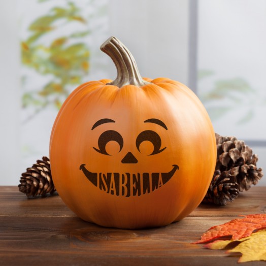 Happy Jack-O-Lantern Personalized Regular Pumpkin