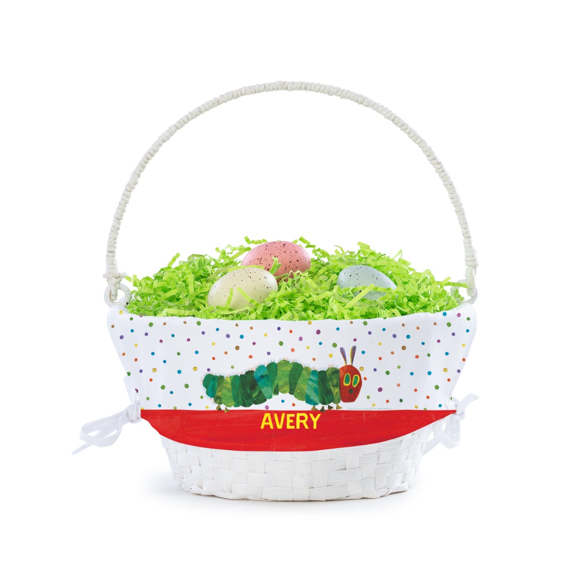 Personalized Very Hungry Caterpillar Basket