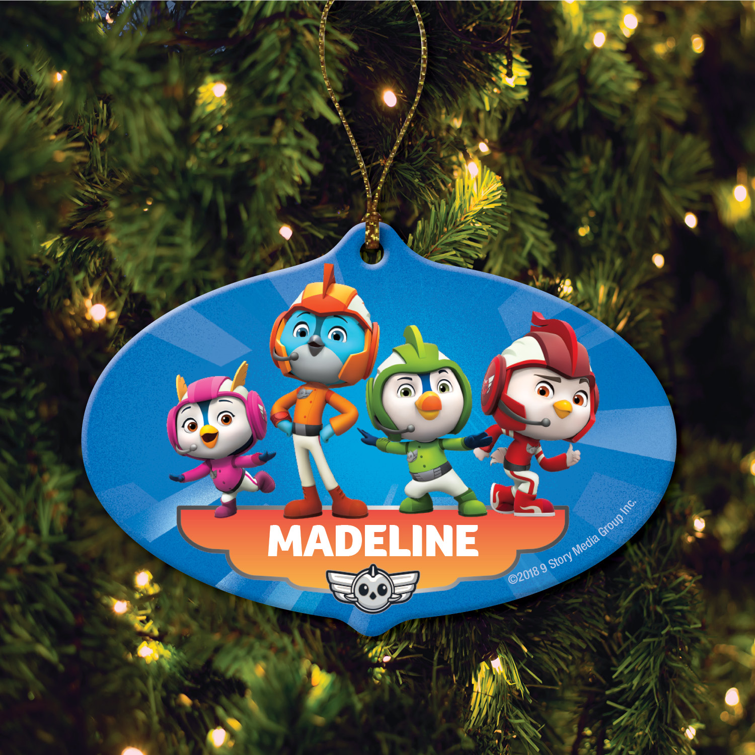 Top Wing Personalized Ornament