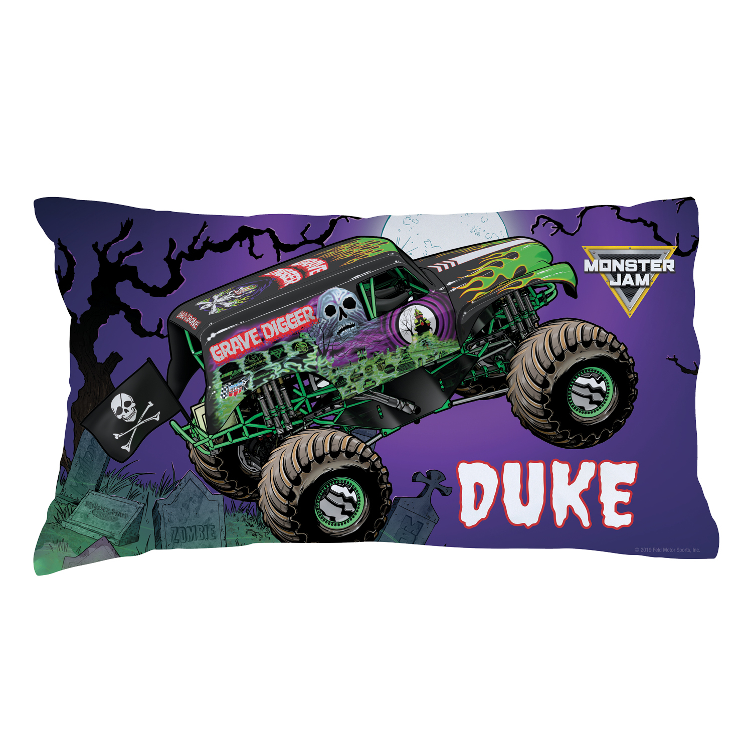 Grave Digger In Action Personalized Pillowcase
