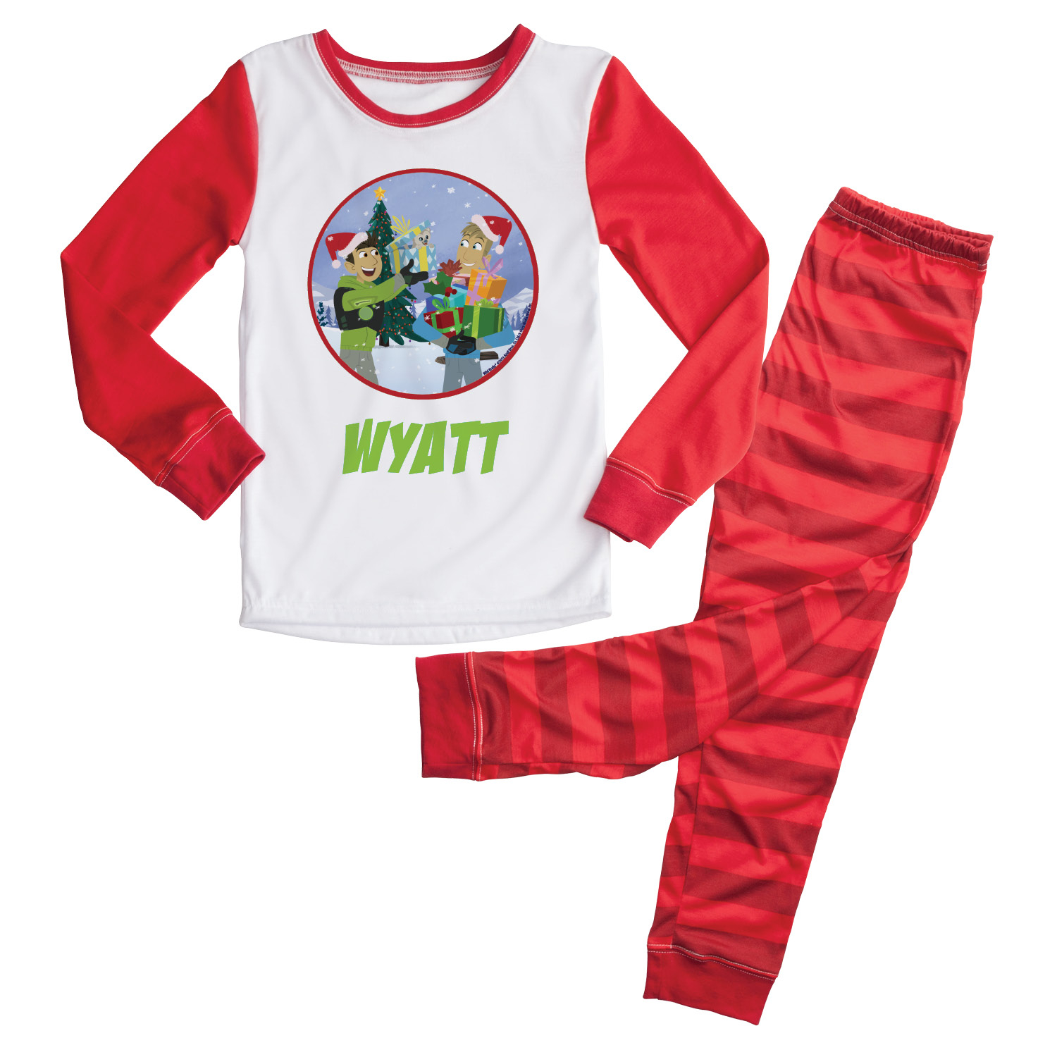 Wild Kratts Holiday Personalized Pajamas