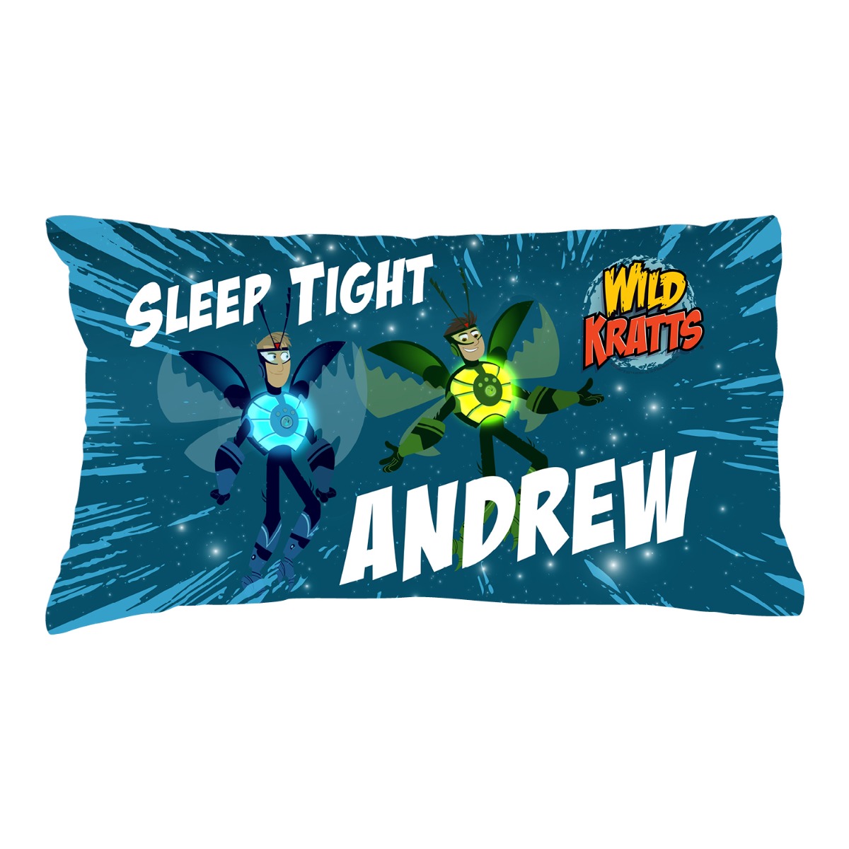 Wild Kratts Sleep Tight Personalized Pillowcase