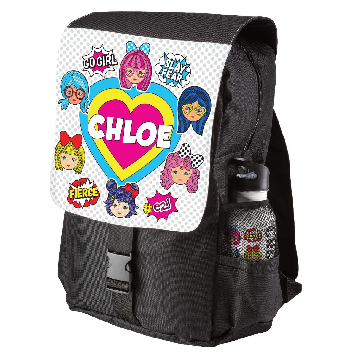 E2J Polka Dot Hero Pop Flap Backpack