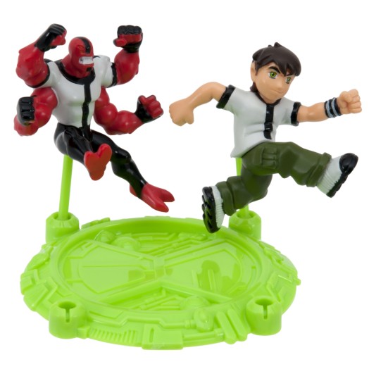 Ben 10 Four Arms & Young Ben 2-1/2" Action Hero Pack