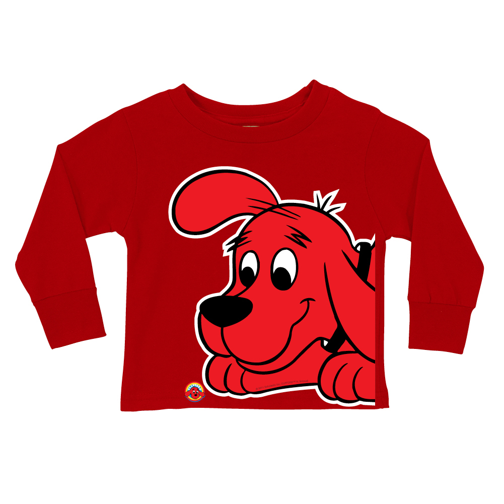 Clifford Close-Up Red Long Sleeve Tee