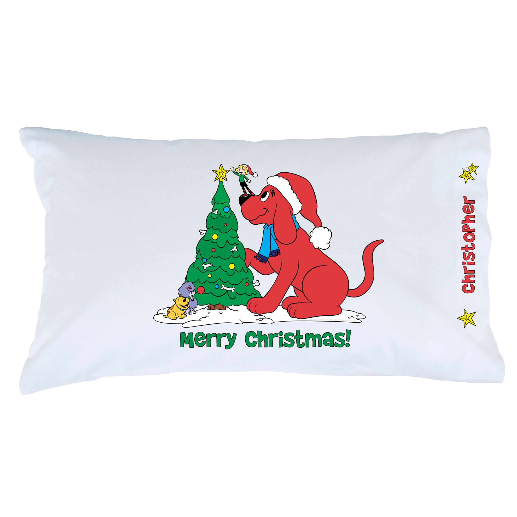 Clifford Merry Christmas Pillowcase