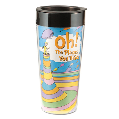 Dr. Seuss 'Oh the Places You'll Go' 16 oz. Plastic Travel Mug