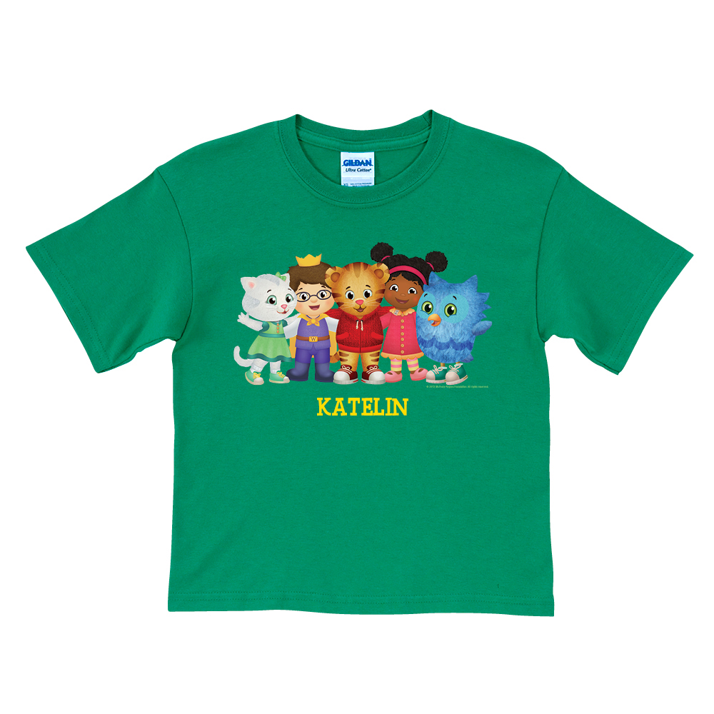 Daniel Tiger's Neighborhood Group Green T-Shirt