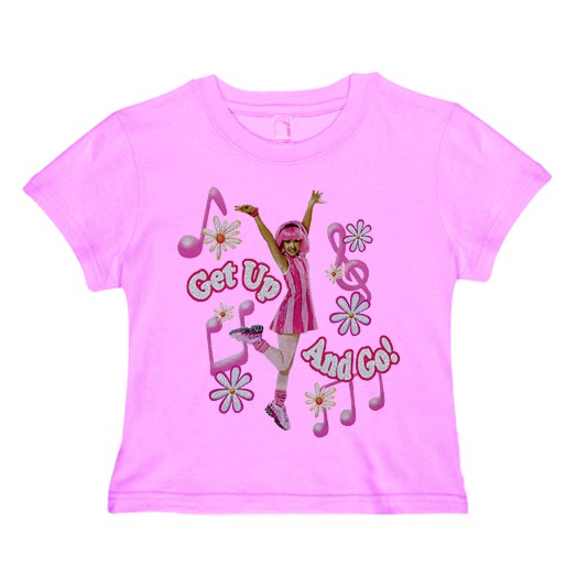 LazyTown Get Up Go Pink T-Shirt