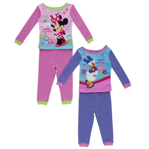 Disney Pretty Minnie & Sweet Daisy Toddler Girl's Pajamas - 2-Pack