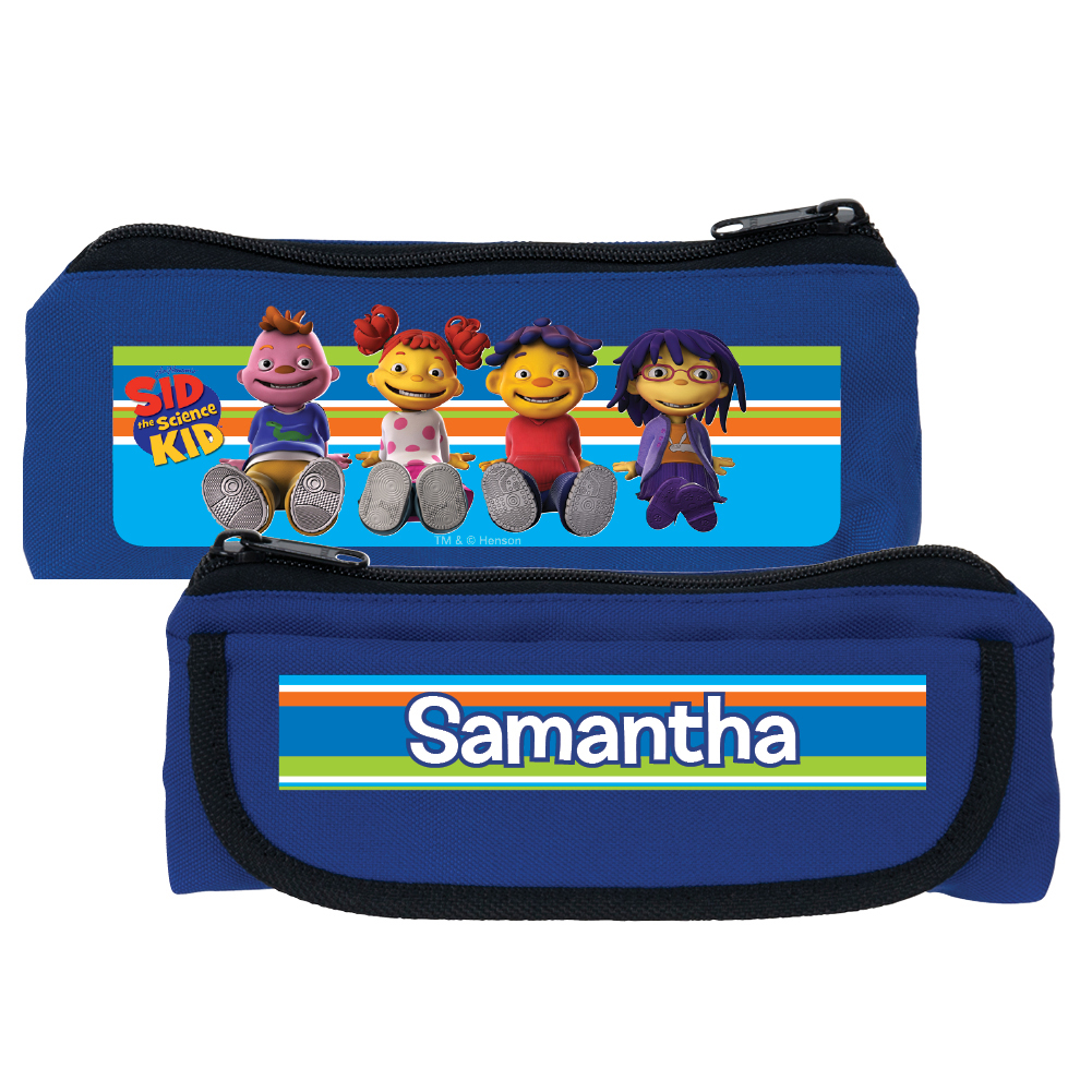 Sid the Science Kid in Stripes Blue Pencil Case