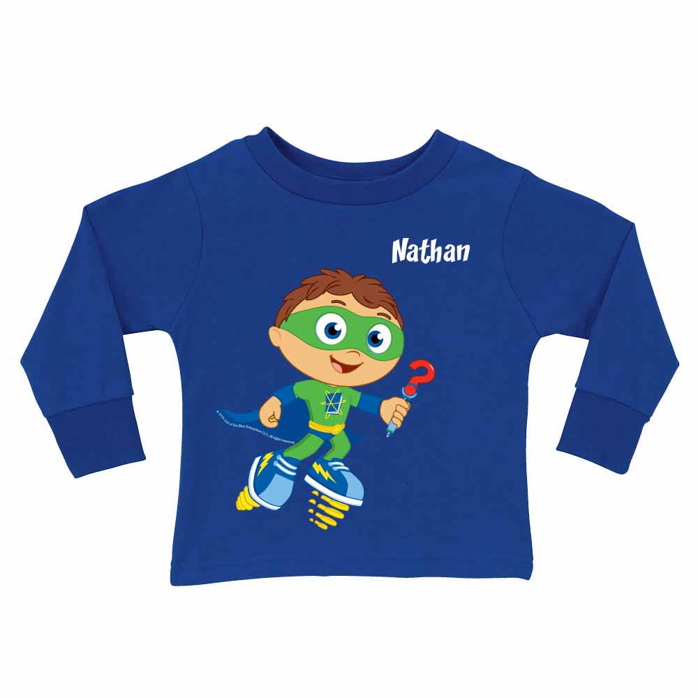 Super Why Why Writer Long Sleeve Shirt