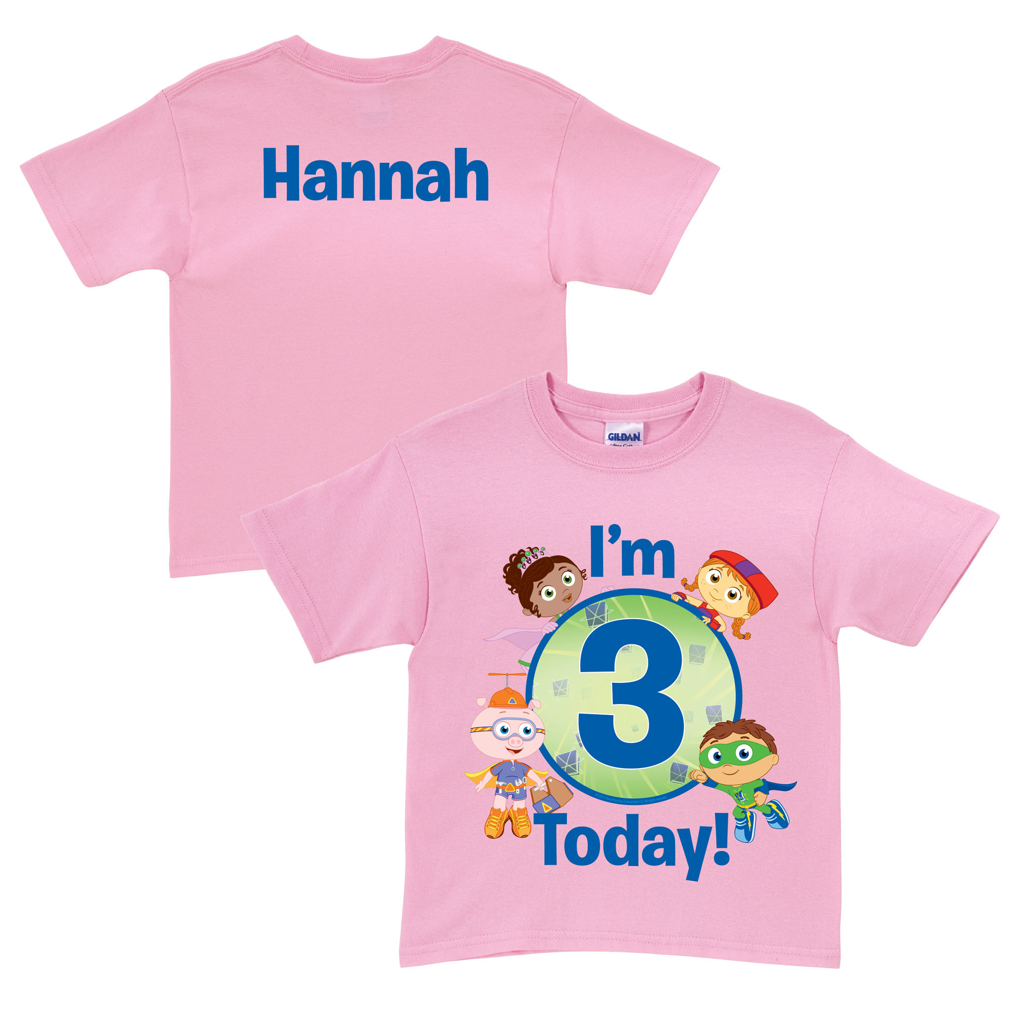 Super Why Super Readers Birthday Pink T-Shirt