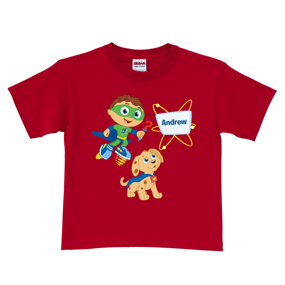 Super Why & Woofster Bark-a-rooney! Red T-Shirt