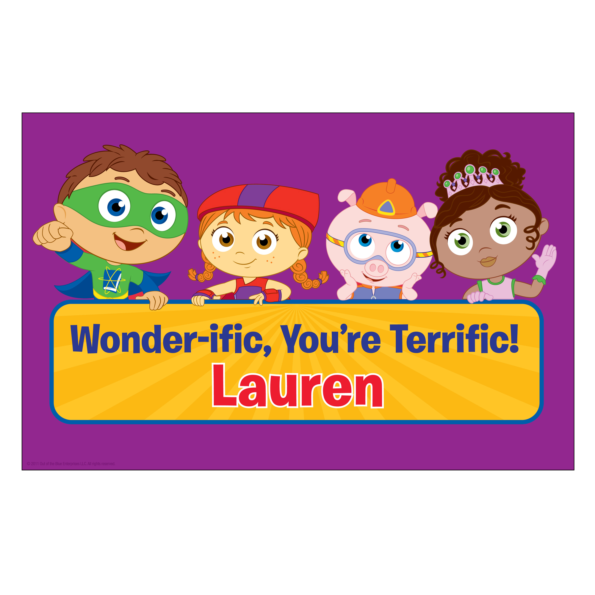 Super Readers Wonder-ific Placemat