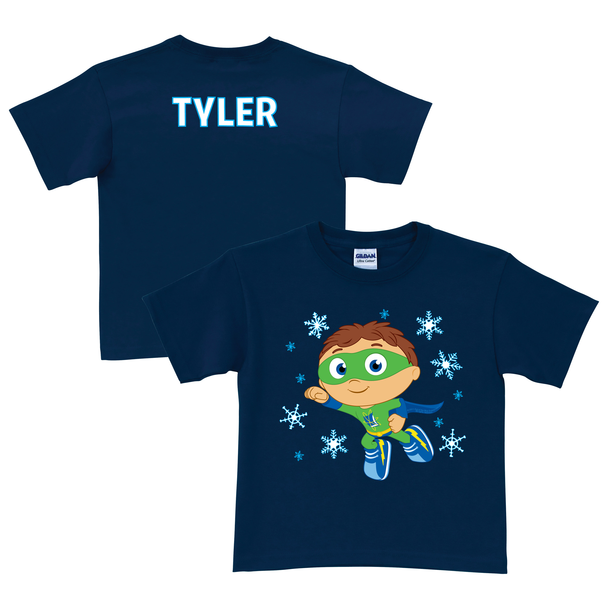 Super Why Snowy Navy T-Shirt