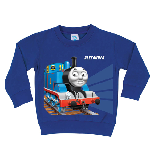 Thomas & Friends Tracks Royal Blue Pullover Sweatshirt