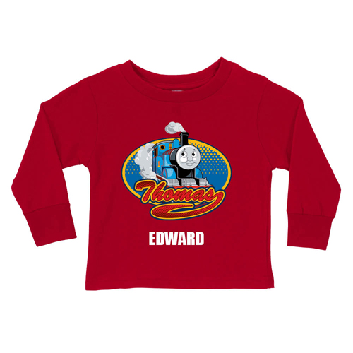Thomas & Friends- All Aboard!- Red Long Sleeve Tee
