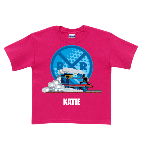 Thomas & Friends Hot Pink Railroad Crossing T-Shirt