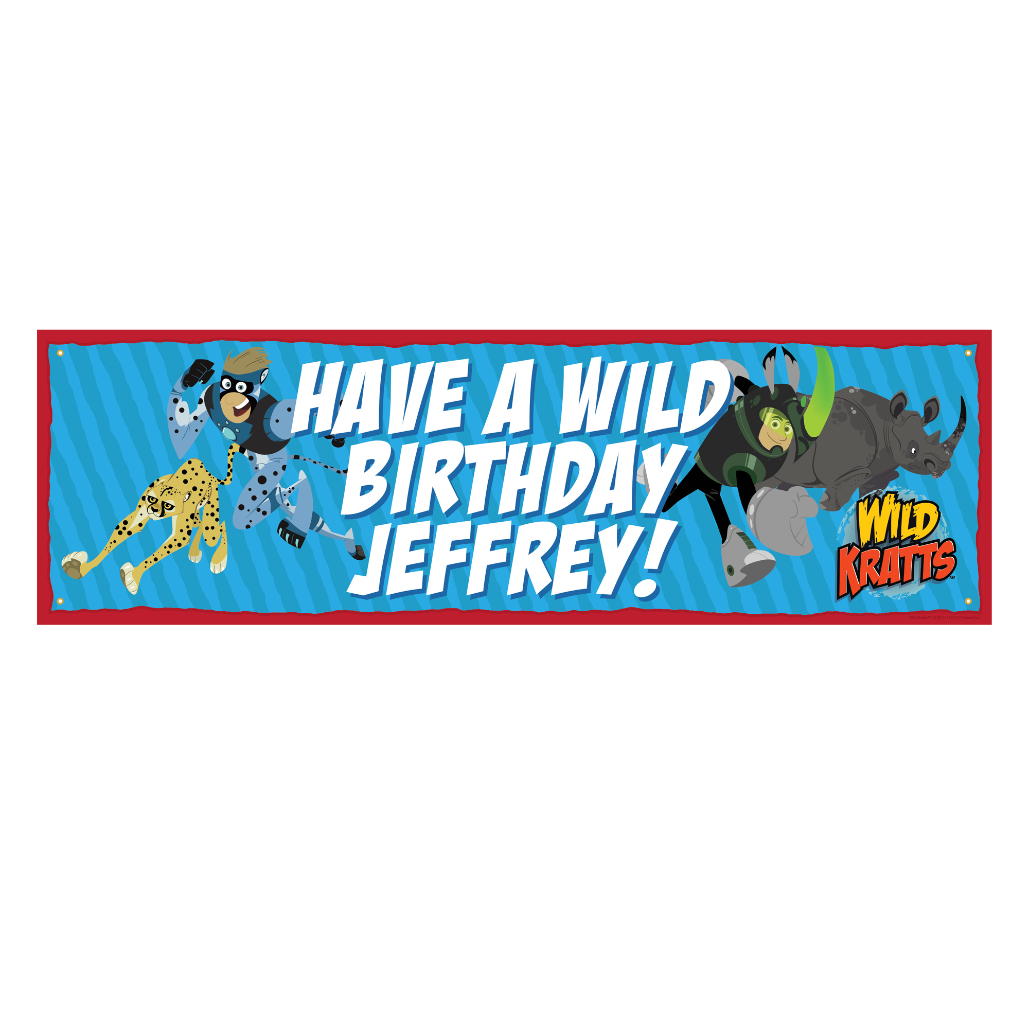 Wild Kratts Wild Birthday Banner
