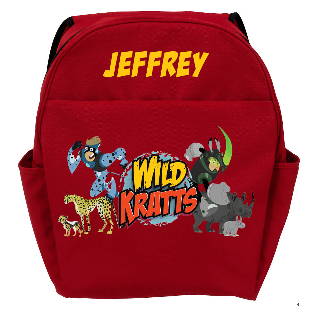 Wild Kratts Creature Adventure Red Youth Backpack