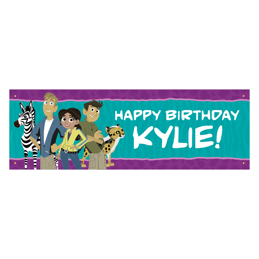 Wild Kratts Party Animals Birthday Banner