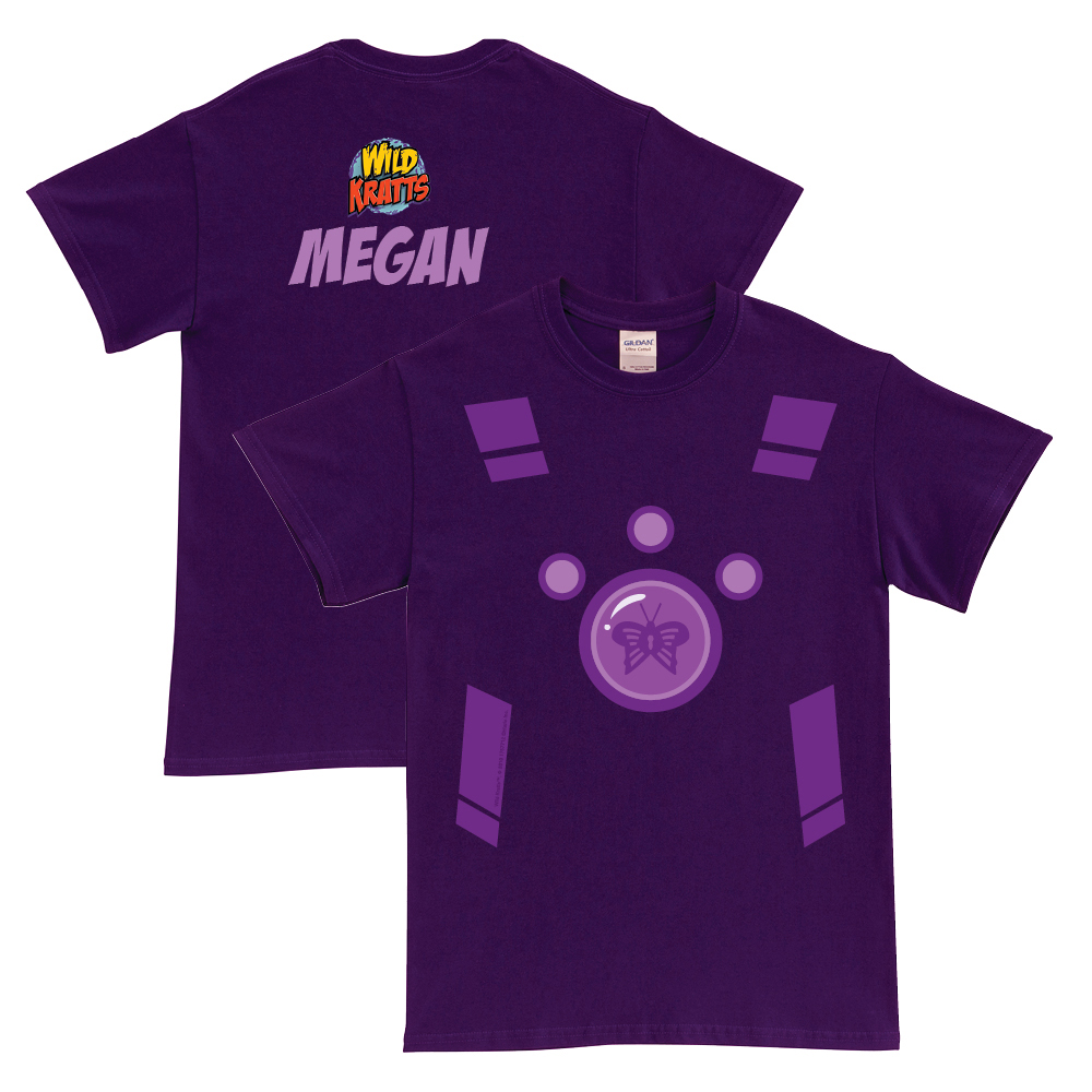 Wild Kratts Creature Power Suit Purple Adult T-Shirt