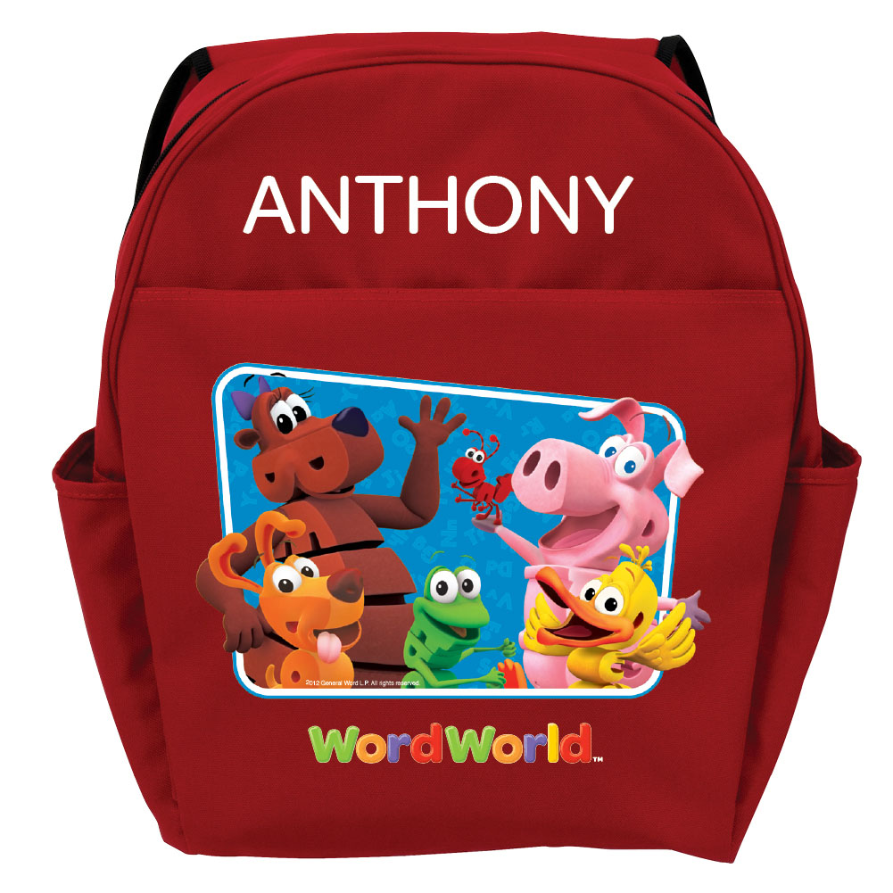 WordWorld Hello WordFriends Red Youth Backpack