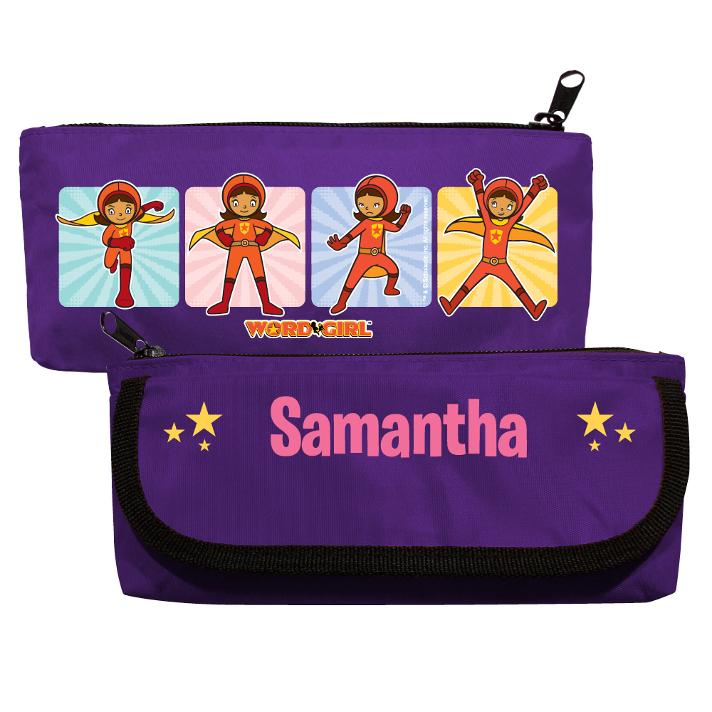 WordGirl to the Rescue Pink Pencil Case
