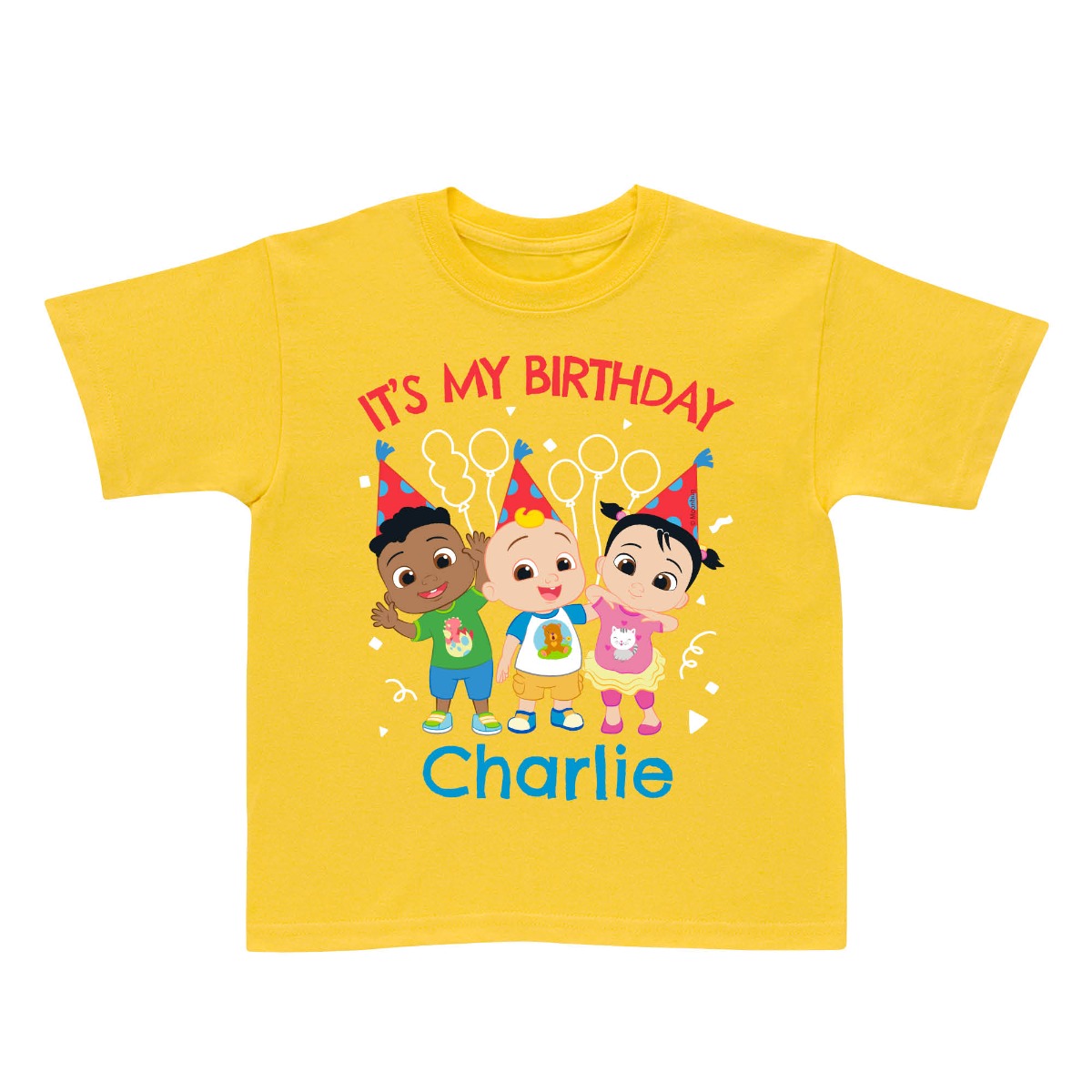 CoComelon and Friends Birthday Yellow T-Shirt