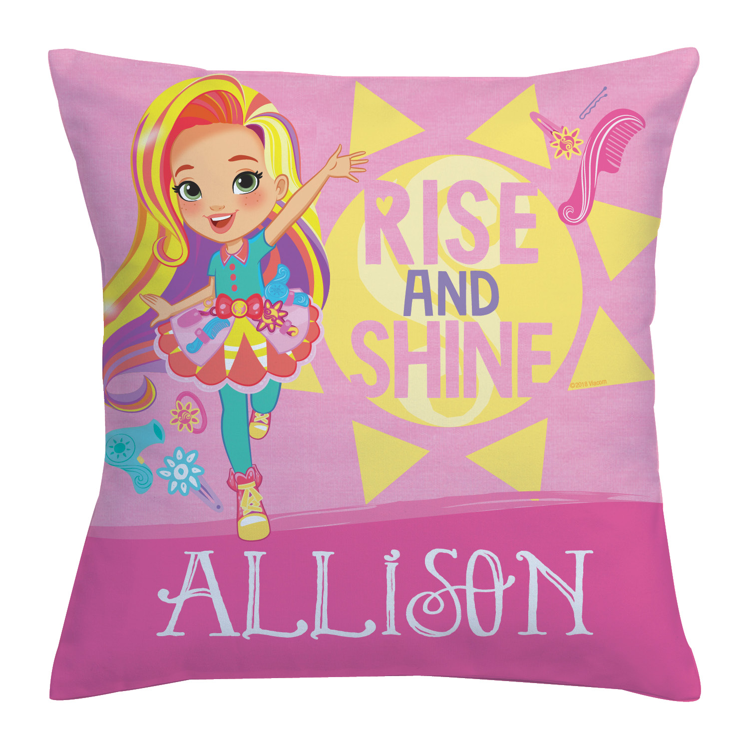 Sunny Day Rise and Shine Throw Pillow