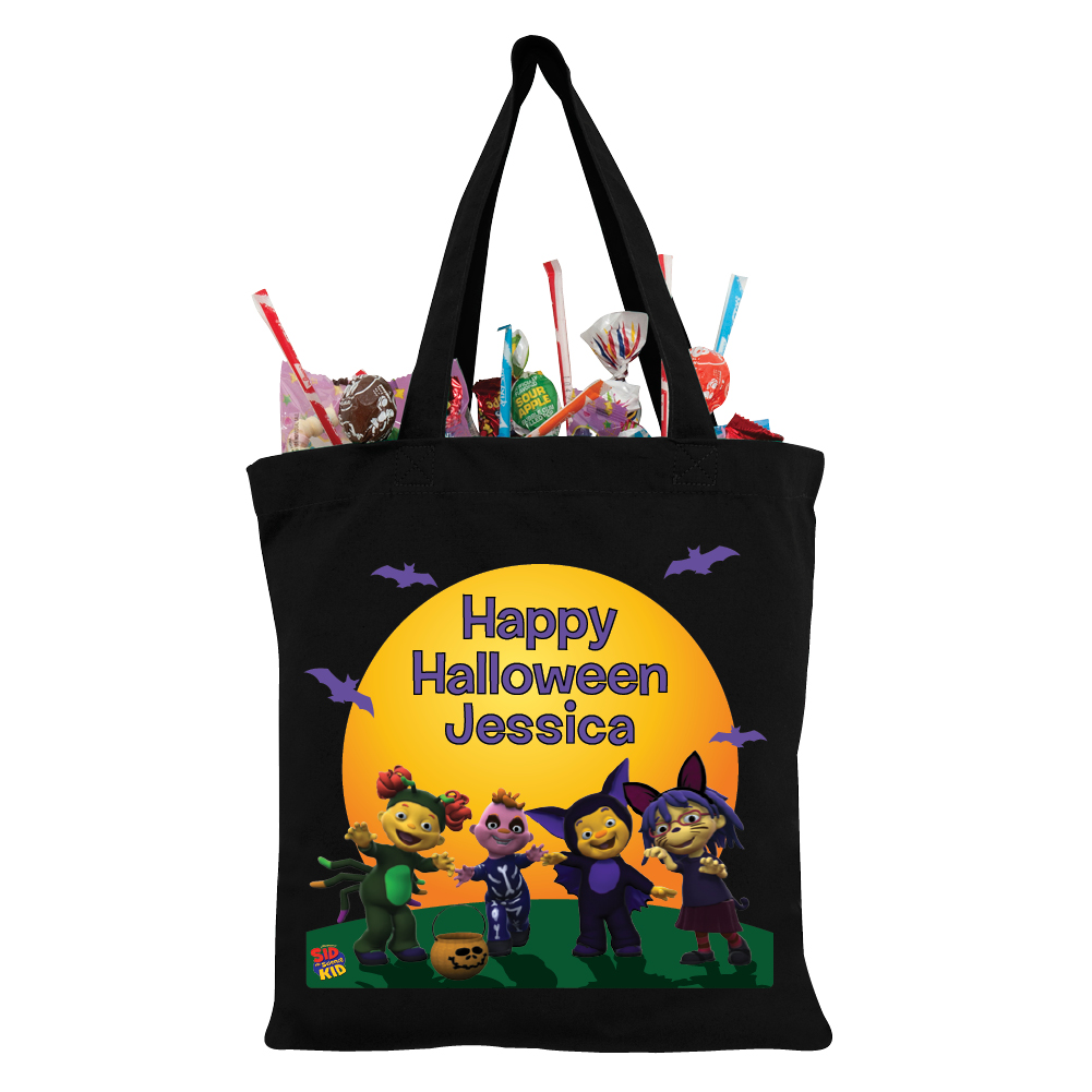 Sid the Science Kid Happy Halloween Black Trick-or-Treat Bag