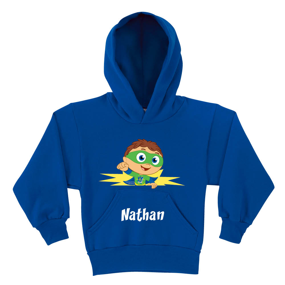 Super Why Reading Power Royal Blue Youth Hoodie