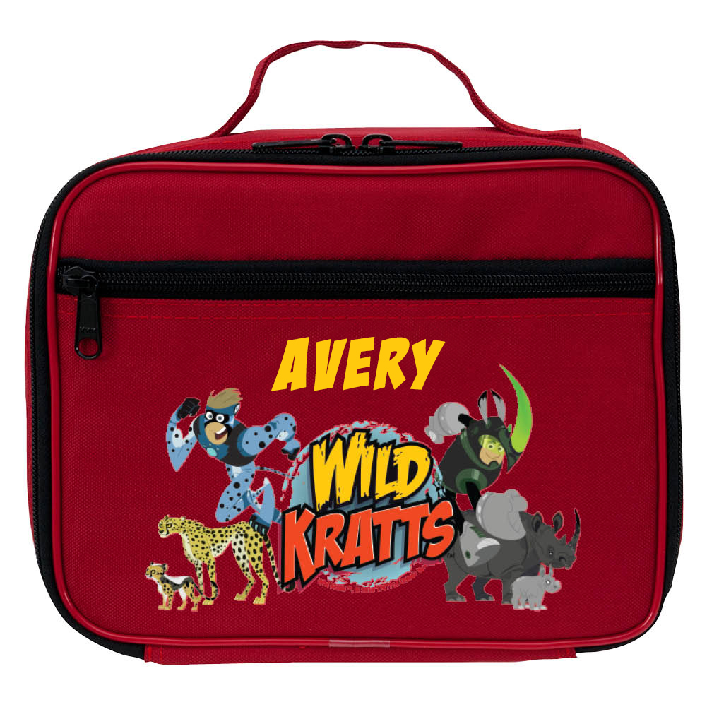Wild Kratts Creature Adventure Red Lunch Bag