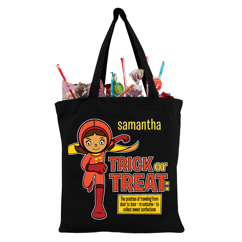 WordGirl to the Rescue Black Trick-or-Treat Bag