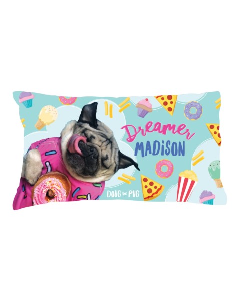 Doug The Pug Dreamer Personalized Pillowcase