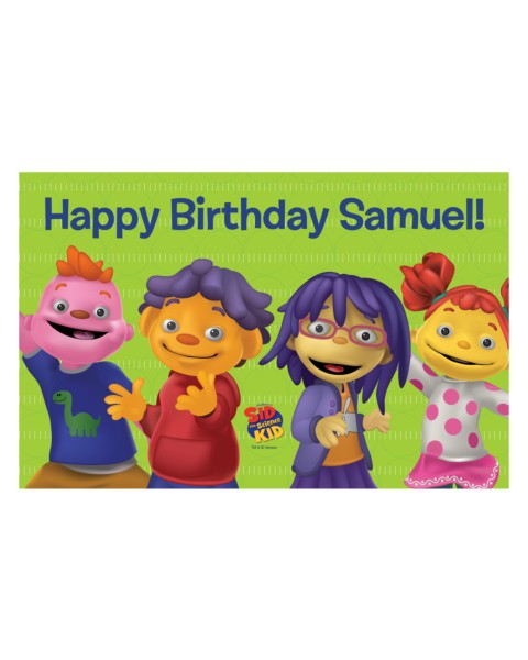 Sid the Science & Friends Say Happy Birthday Placemat